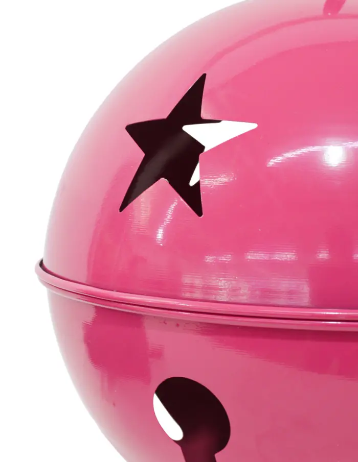 Cascabel rosa mexicano con estrellas perforadas de 45cm - Image 3