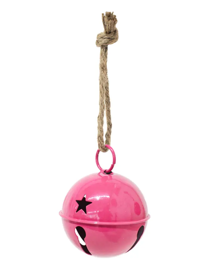Cascabel rosa mexicano con estrellas perforadas de 10cm - Image 2