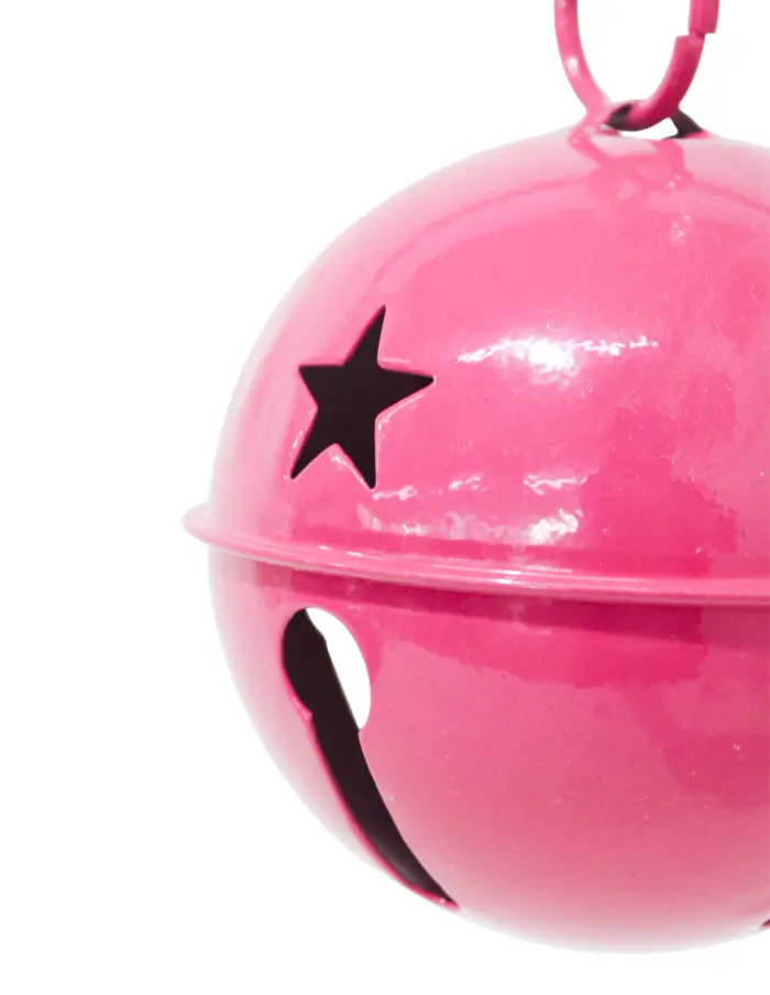 Cascabel rosa mexicano con estrellas perforadas de 10cm - Image 3