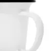 Taza de peltre blanca c/estampado vaca diseño francés de 11x11x10cm - Image 3