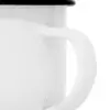 Taza de peltre blanca c/estampado vaca diseño francés de 9x9x8.5cm - Image 3