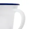 Taza de peltre blanca estampado limones de 10.5x10.5x9cm - Image 3