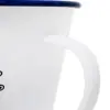 Taza de peltre blanca estampado Camarón de 10.5x10.5x9cm - Image 3