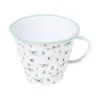 Jarrita de peltre blanca estampado insectos de 15x15x12cm - Image 2