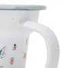 Taza de peltre blanca estampado insectos de 10.5x10.5x9cm - Image 3