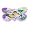 Porta calientes diseño mariposa morada con flores y mariposas de 17x19cm - Image 2