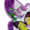 Porta calientes diseño mariposa morada con flores y mariposas de 17x19cm - Image 3