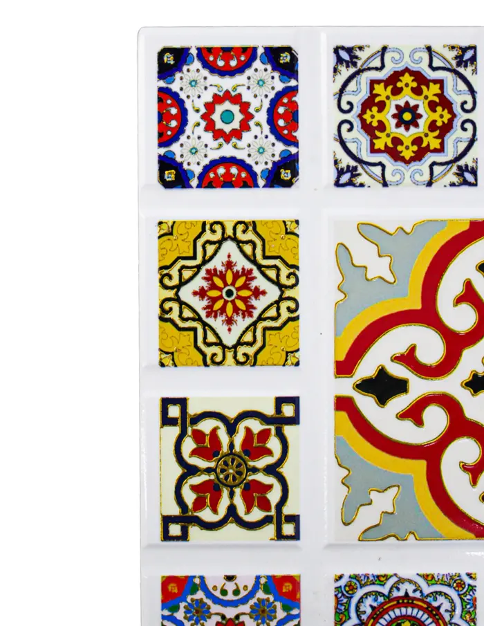 Porta calientes diseño mosaico azul de 20x25 - Image 3