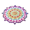 Portacaliente diseño mandala rosa con azul de 20x20cm - Image 2