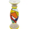 Candelabro de porcelana con dibujos de colores de 10.5x10.5x30cm - Image 2
