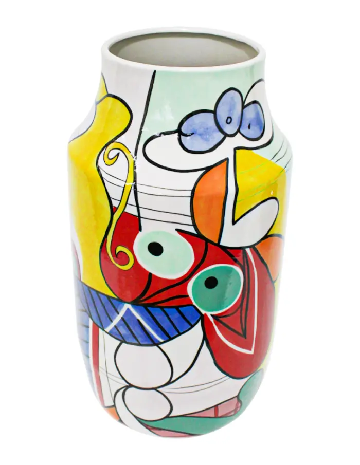 Jarrón de pocelana diseño abstracto de 29.8x29.8x61.5cm - Image 2