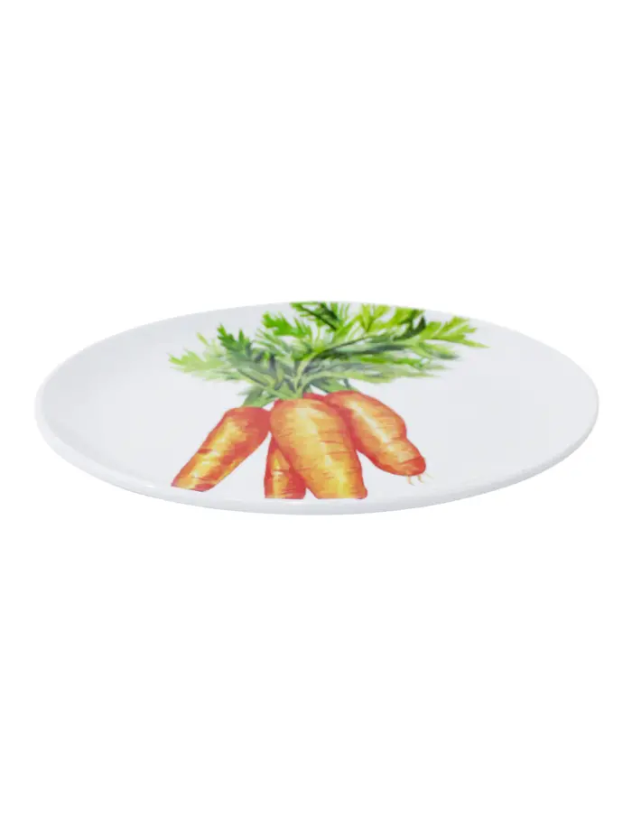 Plato de melamina estampado zanahoria de 27.6x27.6x2.2cm - Image 2
