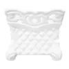Maceta cuadrada de porcelana blanca con grabado de 13x13x12cm - Image 2