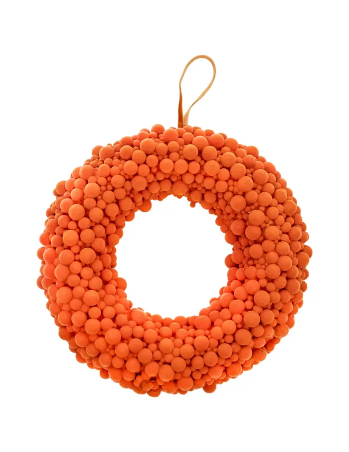 Corona con pompones naranja - Image 2