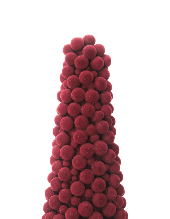 Cono con pompones vino de 14x14x46cm - Image 2