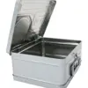 Caja de lámina diseño Grabadora antigua gris de 22x17x9cm - Image 5