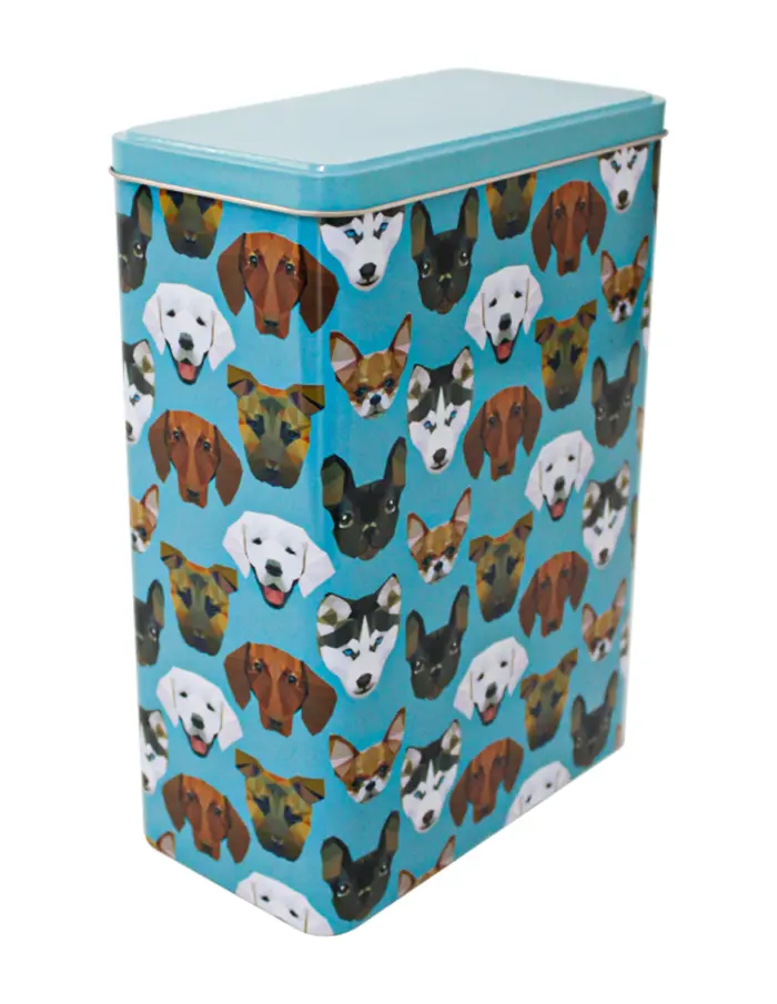 Caja de lámina diseño Perros de 17x9x24cm - Image 2