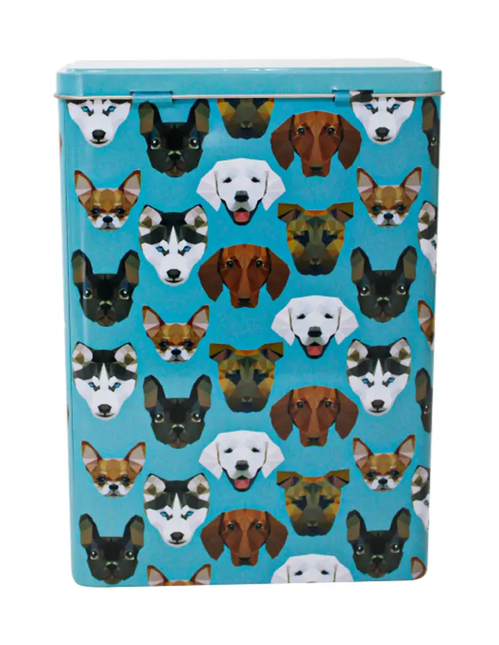 Caja de lámina diseño Perros de 17x9x24cm - Image 3