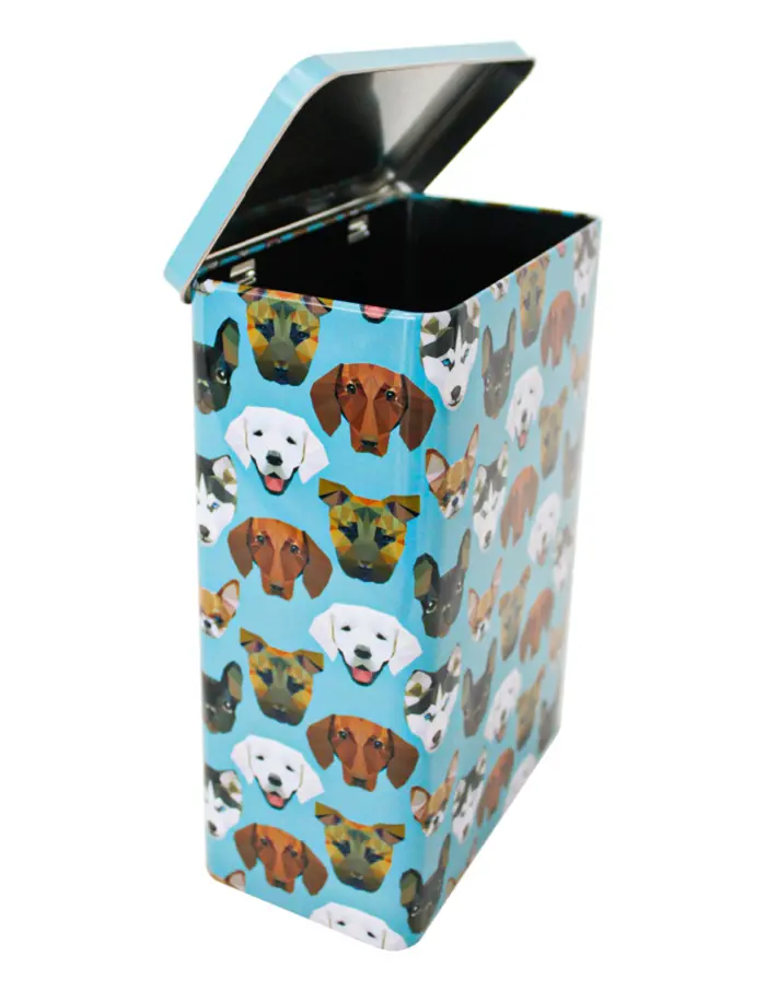Caja de lámina diseño Perros de 17x9x24cm - Image 4