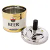 Cenicero de lámina con texto de cerveza amarilla de 9.2x12cm - Image 3