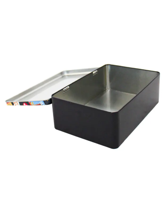 Caja de lámina rectangular diseño textos de café de 20x13x6.8cm - Image 5