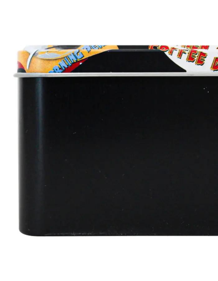 Caja de lámina rectangular diseño textos de café de 20x13x6.8cm - Image 6