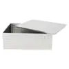 Juego de 2 cajas rectangulares de lamina diseño cadenas plateadas de 17/6.4x24/22x8.8x6.4cm - Image 4