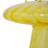 Florero de vidrio diseño hongo amarillo de 12.5x9cm - Image 3