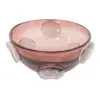Bowl de vidrio con rosas viceladas de 26x26x11cm - Image 2