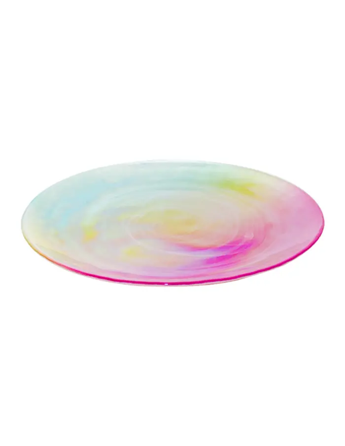 Plato de presentación de cristal iridiscente de 32cm - Image 2