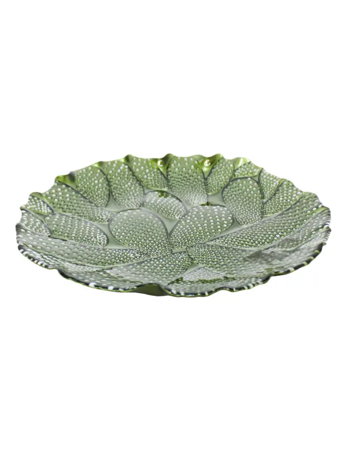 Plato de cristal diseño nopales de 28cm - Image 2