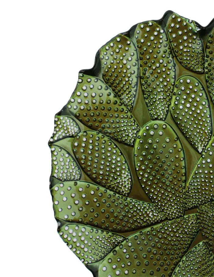 Plato de cristal diseño nopales de 28cm - Image 3