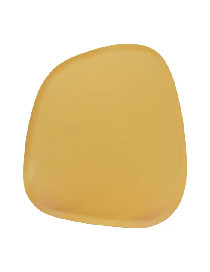 Plato de metal mostaza de 30x26.5x1cm - Image 2