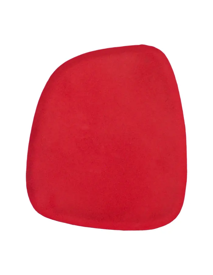 Plato de metal rojo de 25.5x22x1cm - Image 2