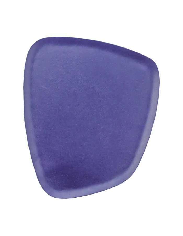 Plato de metal azul de 21x17x1cm - Image 2