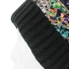 Gorro de Invierno multicolor con lentejuelas de 24x1x22cm - Image 3