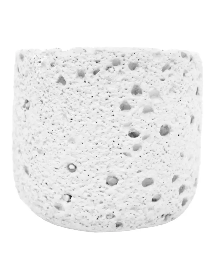 Vela con base de resina blanca de 8.5x8.5x7.5cm - Image 2