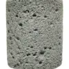 Vela con base de resina cilindrica gris de 8x8x9.5cm - Image 2