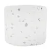 Vela con base de resina cilindrica blanca de 8.5x8.5x7.2cm - Image 2