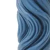 Vela diseño torcida azul marino de 4.5x4.5x14cm - Image 3