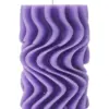 Vela diseño torcida morada de 6.5x6.5x10.5cm - Image 2