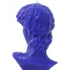 Vela diseño rostro azul rey de 8x9.5x14.5cm - Image 4