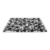 Mantel de plastico rectangular negro diseño flores de 30x45x0.1cm - Image 2