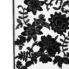 Mantel de plastico rectangular negro diseño flores de 30x45x0.1cm - Image 3