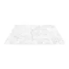Mantel de plastico rectangular blanco diseño flores de 30x45x0.1cm - Image 2
