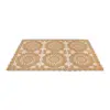 Mantel de plastico rectangular café claro diseño circulos de 30x45x0.1cm - Image 2