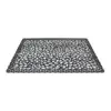 Mantel de plastico rectangular negro diseño flor de 30x45x0.1cm - Image 2