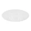 Mantel de plastico blanco diseño circulos de 38x38x0.1cm - Image 2
