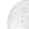 Mantel de plastico blanco diseño circulos de 38x38x0.1cm - Image 3