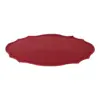 Mantel de plastico ovalado rojo de 30x45x0.1cm - Image 2